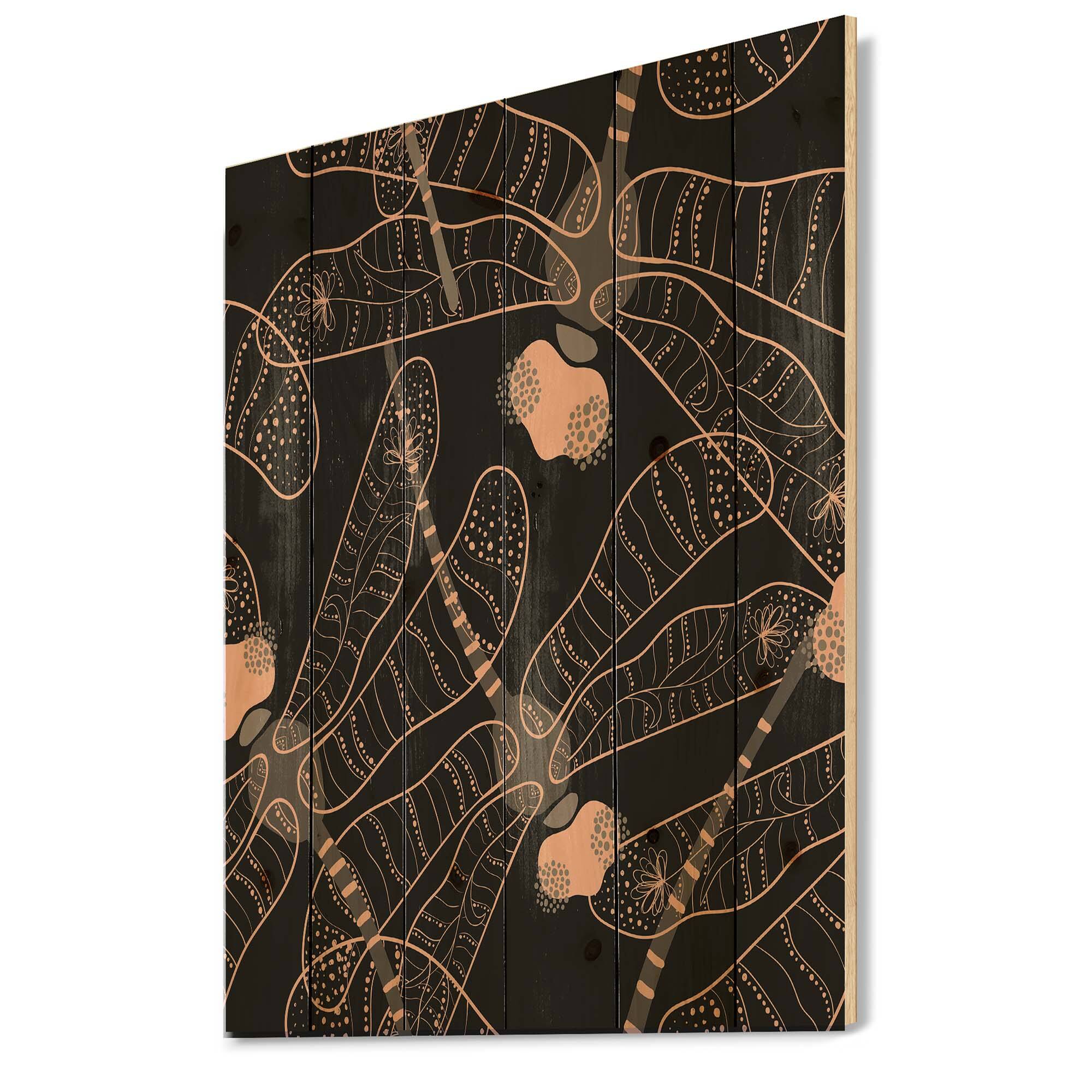 Designart - Folk Art Seamless Pattern With Dragonflies